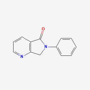 molecular formula C13H10N2O B1456744 6-苯基-6,7-二氢-5H-吡咯并[3,4-b]吡啶-5-酮 CAS No. 95874-01-4