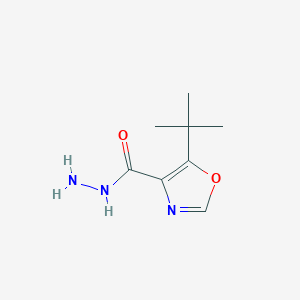 molecular formula C8H13N3O2 B1456748 5-Tert-butyl-1,3-oxazole-4-carbohydrazide CAS No. 1426904-72-4