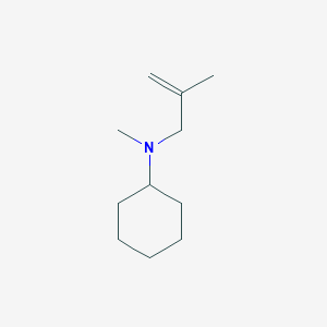 molecular formula C11H21N B14567533 N-Methyl-N-(2-methylprop-2-en-1-yl)cyclohexanamine CAS No. 61308-00-7