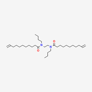 molecular formula C32H60N2O2 B14567559 N,N'-(Ethane-1,2-diyl)bis(N-butylundec-10-enamide) CAS No. 61797-55-5