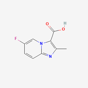 molecular formula C9H7FN2O2 B1456761 6-Fluoro-2-methylimidazo[1,2-a]pyridine-3-carboxylic acid CAS No. 1159828-93-9