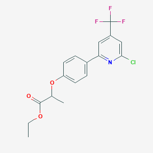 2-[4-(6-Chloro-4-trifluoromethyl-pyridin-2-yl)-phenoxy]-propionic acid ethyl ester