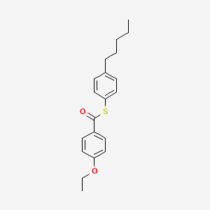 molecular formula C20H24O2S B14567627 S-(4-Pentylphenyl) 4-ethoxybenzene-1-carbothioate CAS No. 61518-91-0