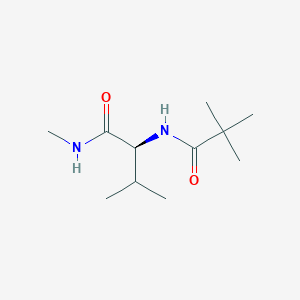 molecular formula C11H22N2O2 B14567629 N~2~-(2,2-Dimethylpropanoyl)-N-methyl-L-valinamide CAS No. 61430-01-1