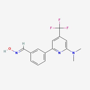 3-(6-Dimethylamino-4-trifluoromethyl-pyridin-2-yl)-benzaldehyde oxime