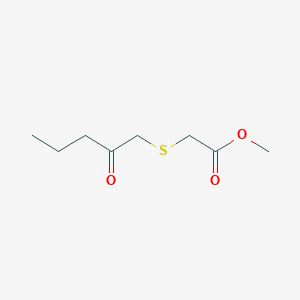 molecular formula C8H14O3S B14567635 Methyl [(2-oxopentyl)sulfanyl]acetate CAS No. 61363-64-2