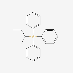 molecular formula C22H22Si B14567643 (But-3-en-2-yl)(triphenyl)silane CAS No. 61883-43-0