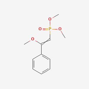 molecular formula C11H15O4P B14567696 Dimethyl (2-methoxy-2-phenylethenyl)phosphonate CAS No. 61463-84-1