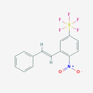 1-Nitro-2-styryl-4-(pentafluorosulfanyl)benzene