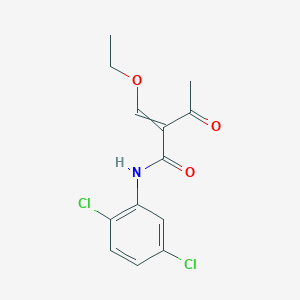 molecular formula C13H13Cl2NO3 B14567723 N-(2,5-Dichlorophenyl)-2-(ethoxymethylidene)-3-oxobutanamide CAS No. 61643-50-3