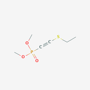 molecular formula C6H11O3PS B14567750 Dimethyl [(ethylsulfanyl)ethynyl]phosphonate CAS No. 61609-58-3