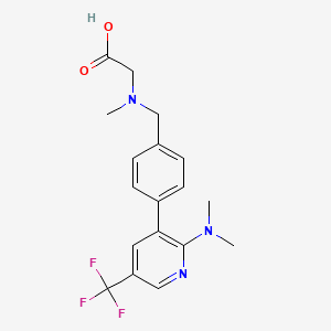 {[4-(2-Dimethylamino-5-trifluoromethyl-pyridin-3-yl)-benzyl]-methyl-amino}-acetic acid