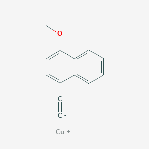 molecular formula C13H9CuO B14567763 copper(1+);1-ethynyl-4-methoxynaphthalene CAS No. 61639-33-6