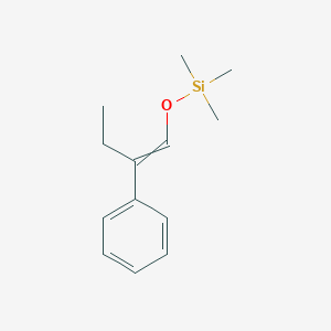 molecular formula C13H20OSi B14567771 Trimethyl[(2-phenylbut-1-en-1-yl)oxy]silane CAS No. 61668-39-1