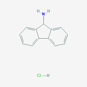 molecular formula C13H12ClN B145678 9H-Fluoren-9-amine hydrochloride CAS No. 5978-75-6
