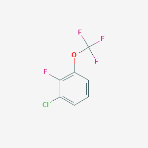 molecular formula C7H3ClF4O B1456781 1-Chloro-2-fluoro-3-(trifluoromethoxy)benzene CAS No. 1404194-53-1