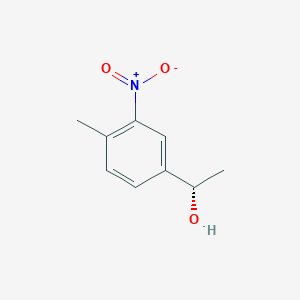 molecular formula C9H11NO3 B1456782 (1S)-1-(4-methyl-3-nitrophenyl)ethan-1-ol CAS No. 1344931-13-0