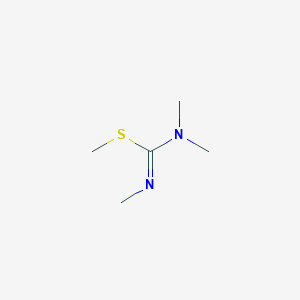 molecular formula C5H12N2S B14567829 Methyl N,N,N'-trimethylcarbamimidothioate CAS No. 61713-37-9