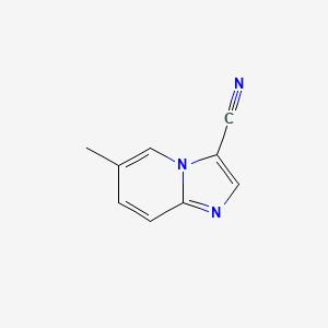 molecular formula C9H7N3 B1456783 6-甲基咪唑并[1,2-a]吡啶-3-腈 CAS No. 1423032-21-6