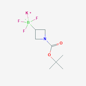 molecular formula C8H14BF3KNO2 B1456784 Potassium (1-(tert-butoxycarbonyl)azetidin-3-yl)trifluoroborate CAS No. 1430219-73-0