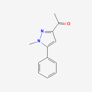 molecular formula C12H12N2O B1456787 1-(1-methyl-5-phenyl-1H-pyrazol-3-yl)ethan-1-one CAS No. 1267267-61-7