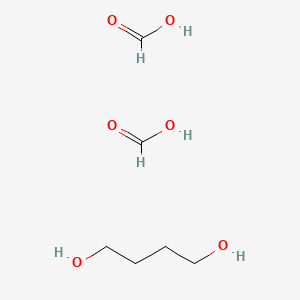 molecular formula C6H14O6 B14567930 Formic acid--butane-1,4-diol (2/1) CAS No. 61836-76-8