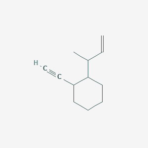 molecular formula C12H18 B14567995 1-(But-3-en-2-yl)-2-ethynylcyclohexane CAS No. 61786-36-5