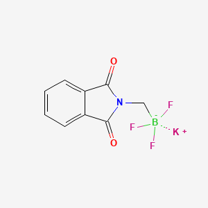 molecular formula C9H6BF3KNO2 B1456800 Potassium ((1,3-dioxoisoindolin-2-yl)methyl)trifluoroborate CAS No. 1001671-72-2