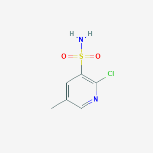 molecular formula C6H7ClN2O2S B1456803 2-Chloro-5-methylpyridine-3-sulfonamide CAS No. 1208081-46-2