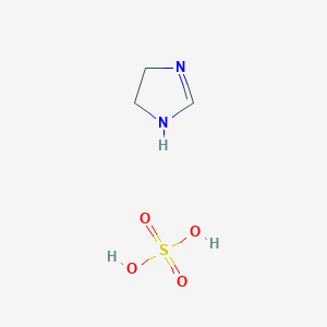 molecular formula C3H8N2O4S B14568042 4,5-dihydro-1H-imidazole;sulfuric acid CAS No. 61488-94-6