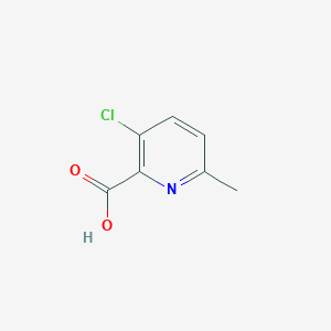molecular formula C7H6ClNO2 B1456806 3-Chloro-6-methylpicolinic acid CAS No. 894074-82-9