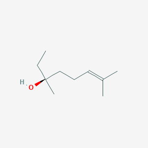 molecular formula C10H20O B14568065 (3S)-3,7-Dimethyloct-6-en-3-ol CAS No. 61476-72-0