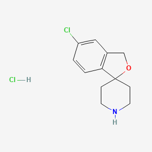 molecular formula C12H15Cl2NO B1456807 5-chloro-3H-spiro[isobenzofuran-1,4'-piperidine] hydrochloride CAS No. 1190965-20-8