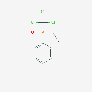 molecular formula C10H12Cl3OP B14568087 Ethyl(4-methylphenyl)oxo(trichloromethyl)-lambda~5~-phosphane CAS No. 61388-09-8