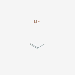 molecular formula C3H6Li+ B14568108 Lithium;prop-1-ene CAS No. 61825-29-4