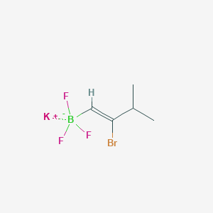 molecular formula C5H8BBrF3K B1456816 Potassium (Z)-2-bromo-3-methylbut-1-enyltrifluoroborate CAS No. 1692895-44-5