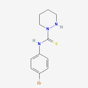 molecular formula C11H14BrN3S B14568173 N-(4-Bromophenyl)tetrahydropyridazine-1(2H)-carbothioamide CAS No. 61653-59-6