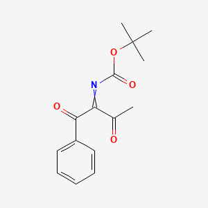 molecular formula C15H17NO4 B14568187 tert-Butyl (1,3-dioxo-1-phenylbutan-2-ylidene)carbamate CAS No. 61365-83-1