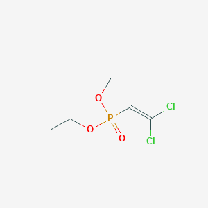 molecular formula C5H9Cl2O3P B14568211 Ethyl methyl (2,2-dichloroethenyl)phosphonate CAS No. 61716-82-3
