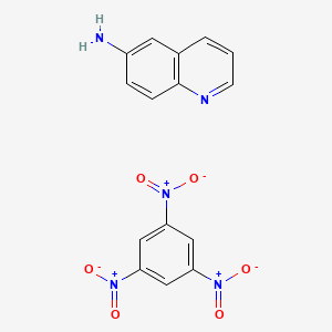 molecular formula C15H11N5O6 B14568221 Quinolin-6-amine;1,3,5-trinitrobenzene CAS No. 61653-18-7