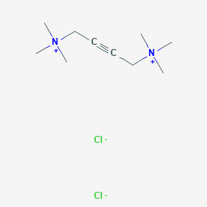 molecular formula C10H22Cl2N2 B14568236 N~1~,N~1~,N~1~,N~4~,N~4~,N~4~-Hexamethylbut-2-yne-1,4-bis(aminium) dichloride CAS No. 61295-66-7