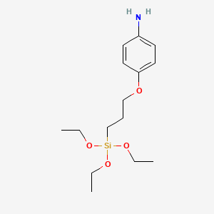 molecular formula C15H27NO4Si B14568238 4-[3-(Triethoxysilyl)propoxy]aniline CAS No. 61726-49-6