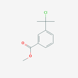 molecular formula C11H13ClO2 B14568261 Methyl 3-(2-chloropropan-2-yl)benzoate CAS No. 61776-63-4