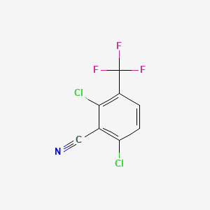 molecular formula C8H2Cl2F3N B1456828 2,6-Dichloro-3-(trifluoromethyl)benzonitrile CAS No. 1092461-02-3