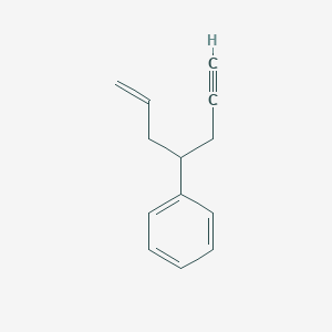 molecular formula C13H14 B14568298 (Hept-1-en-6-yn-4-yl)benzene CAS No. 61786-15-0