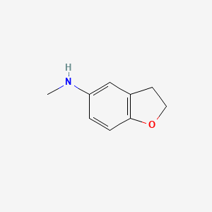 molecular formula C9H11NO B1456830 N-methyl-2,3-dihydro-1-benzofuran-5-amine CAS No. 1343659-78-8
