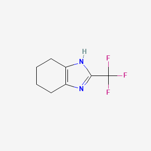 molecular formula C8H9F3N2 B1456836 2-(trifluoromethyl)-4,5,6,7-tetrahydro-1H-1,3-benzodiazole CAS No. 26663-92-3