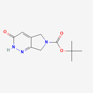 molecular formula C11H15N3O3 B1456837 tert-Butyl 3-oxo-5,7-dihydro-2H-pyrrolo[3,4-c]pyridazine-6(3H)-carboxylate CAS No. 1395493-25-0