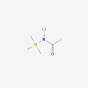 molecular formula C5H12ClNOSi B14568379 N-Chloro-N-(trimethylsilyl)acetamide CAS No. 61550-11-6