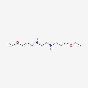 molecular formula C12H28N2O2 B14568393 N~1~,N~2~-Bis(3-ethoxypropyl)ethane-1,2-diamine CAS No. 61798-22-9